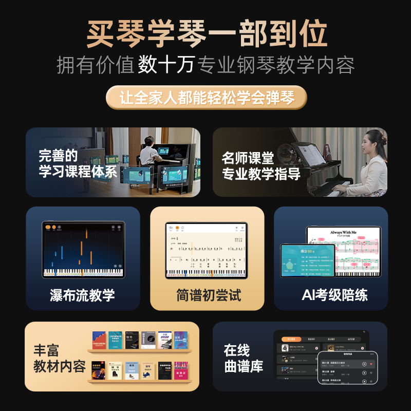 成人兒童零基礎學鋼琴的選擇，智能教學！